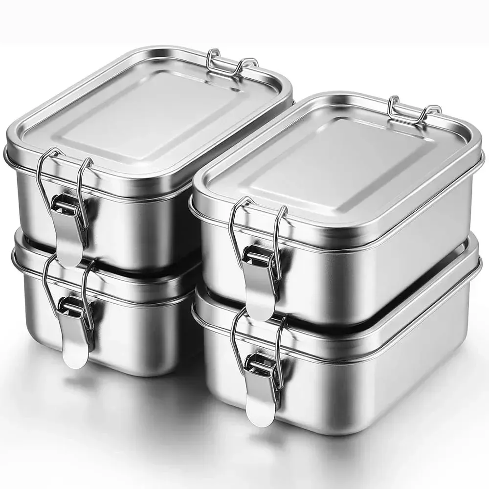 Boîte Bento en acier inoxydable élégante