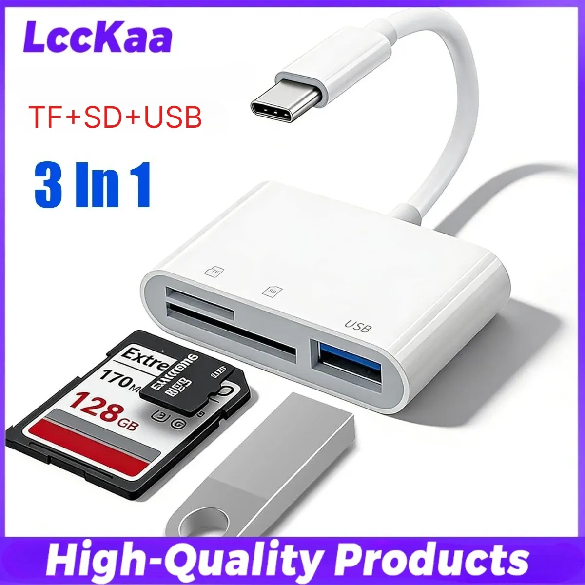 Hub USB-C 7 en 1 / 8 en 1 avec adaptateur multiport, station d'accueil USB 3.0 pour smartphone et tablette Xiaomi, transfert de données rapide 13