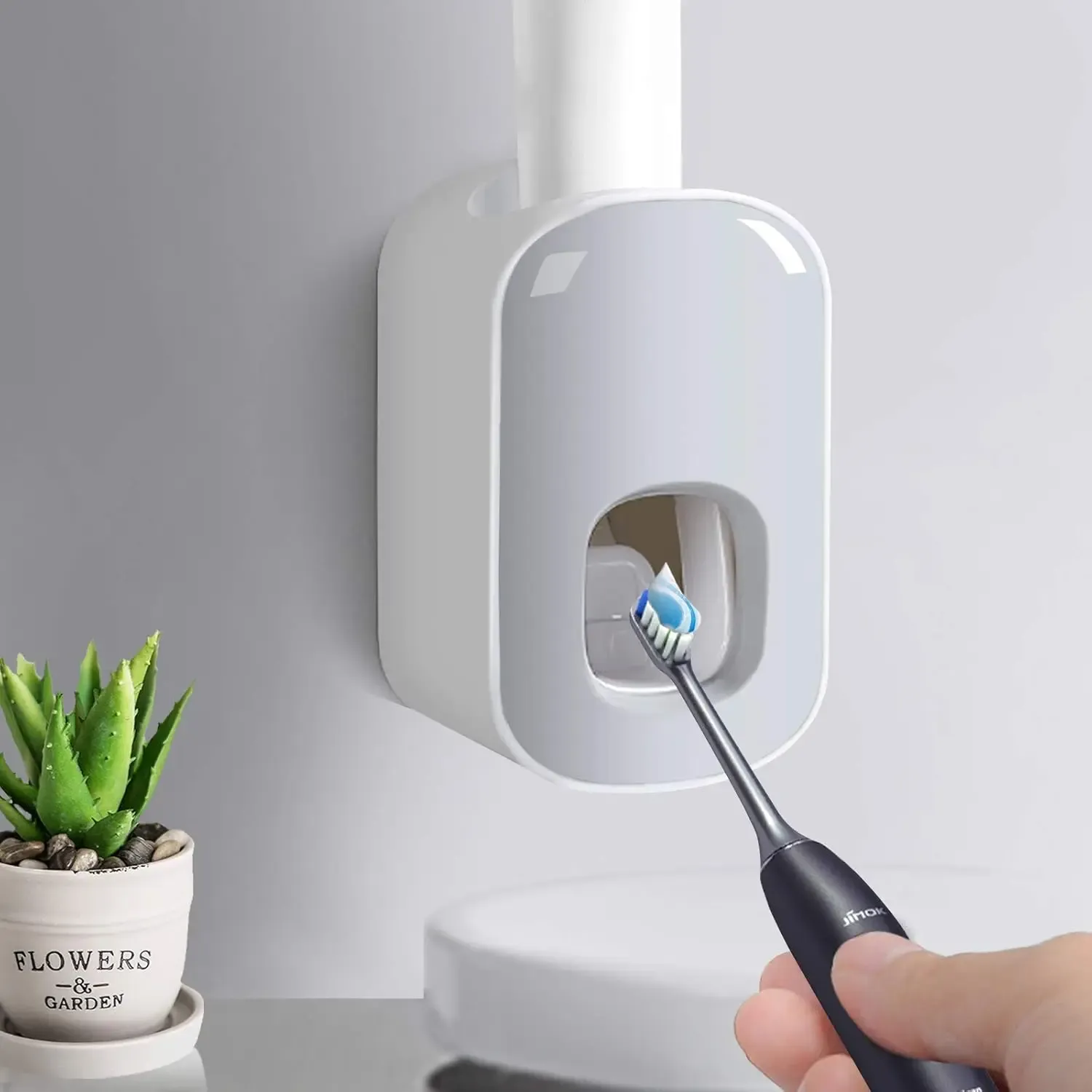 Distributeur automatique de dentifrice étanche avec support mural pour salle de bain 2
