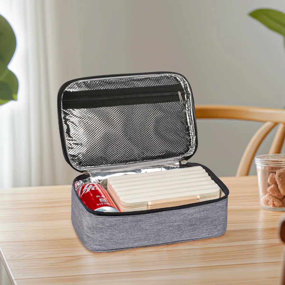 Sac à bento rectangulaire premium avec poignée