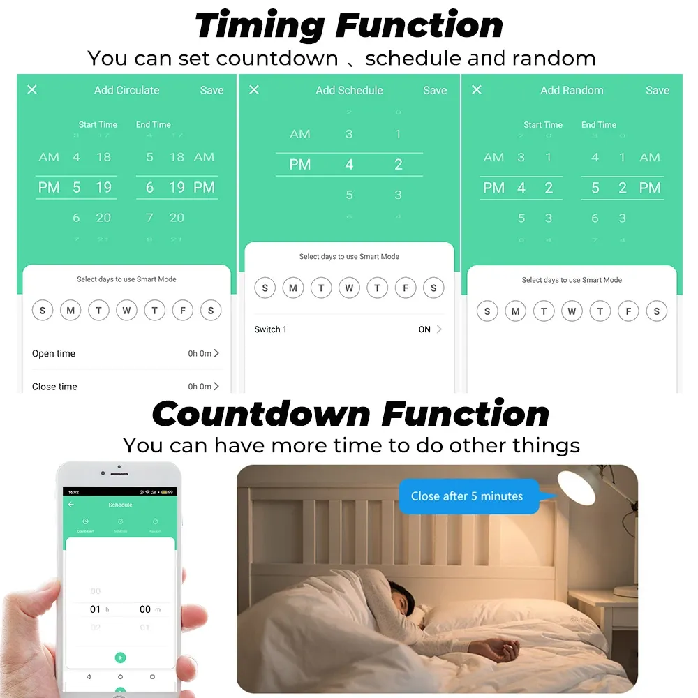 Interrupteur intelligent Wi-Fi, détail du design