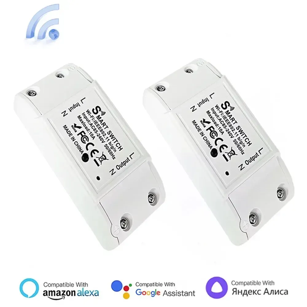 Interrupteur intelligent Wi-Fi DIY sans fil avec télécommande, compatible Alexa et Google Home 7