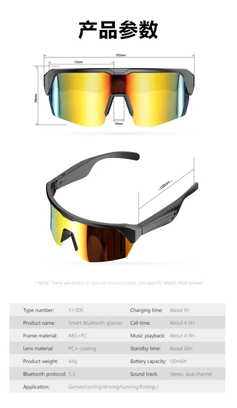 Lunettes Bluetooth intelligentes, usage quotidien