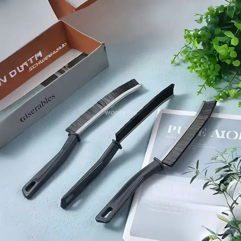 Brosse de nettoyage pour fentes, idéale pour fenêtres, chambres, plinthes et carrelages de cuisine, avec poils d'extrémité morte, accessoire ménager 2