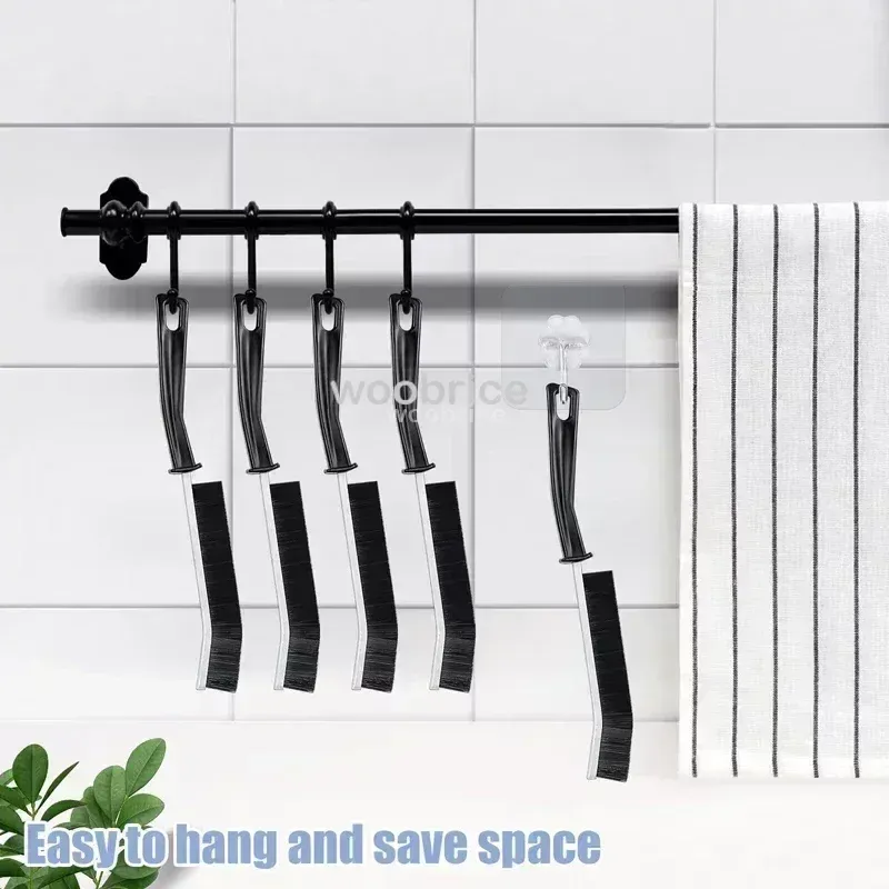 Brosse de nettoyage pour fentes, idéale pour fenêtres, chambres, plinthes et carrelages de cuisine, avec poils d'extrémité morte, accessoire ménager 3