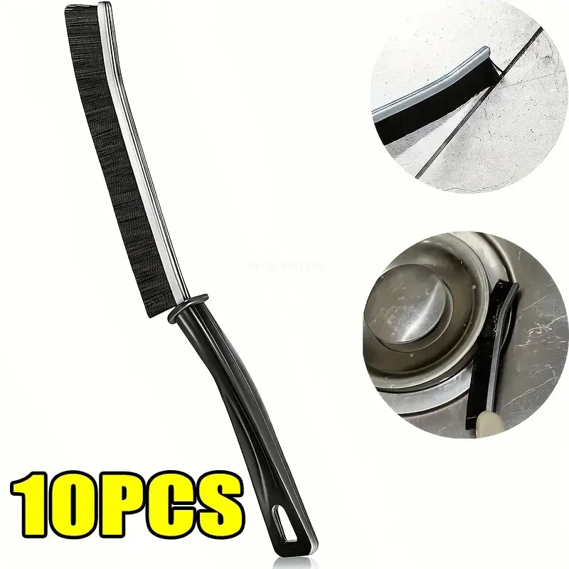 Brosse de nettoyage pour fentes, idéale pour fenêtres, chambres, plinthes et carrelages de cuisine, avec poils d'extrémité morte, accessoire ménager 12