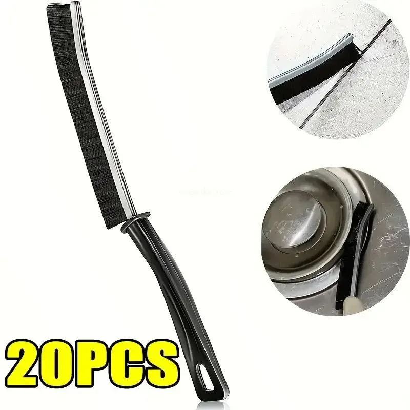 Brosse de nettoyage pour fentes, idéale pour fenêtres, chambres, plinthes et carrelages de cuisine, avec poils d'extrémité morte, accessoire ménager 10