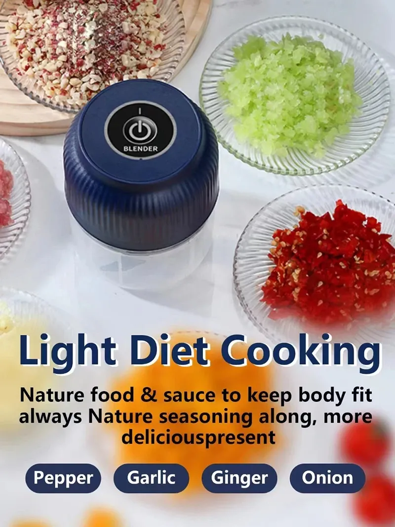 Hachoir électrique sans fil en situation de cuisine