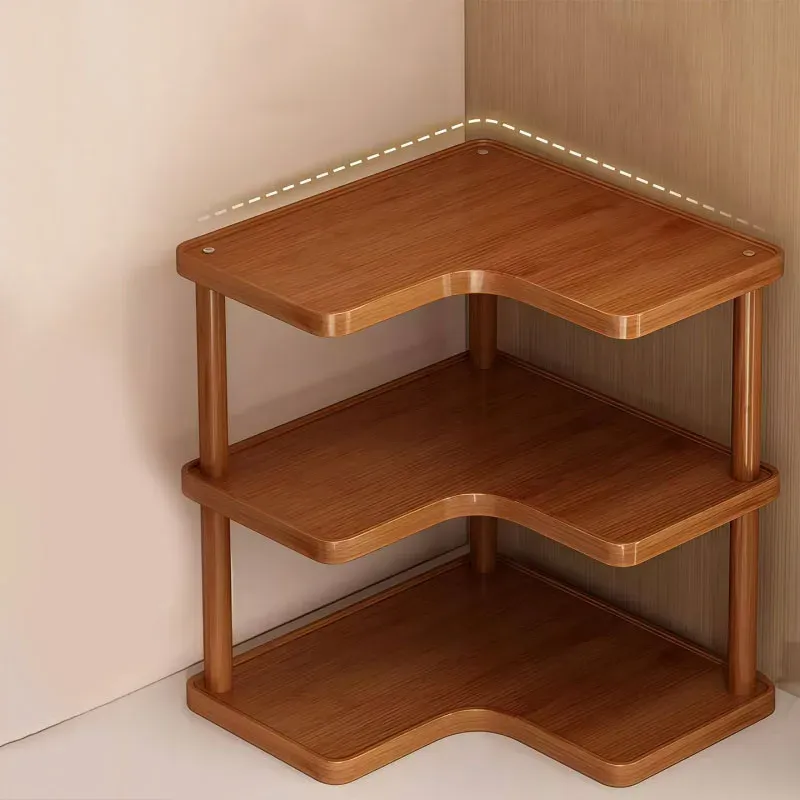 Support de rangement en bois, présentation des accessoires