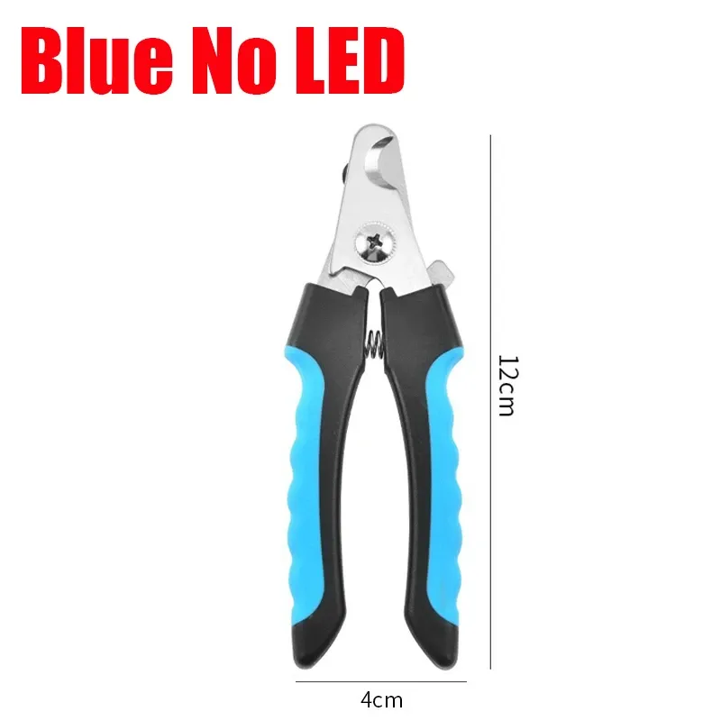 Ciseaux professionnels à ongles avec lumière LED pour animaux de compagnie, pour chats et chiens 7