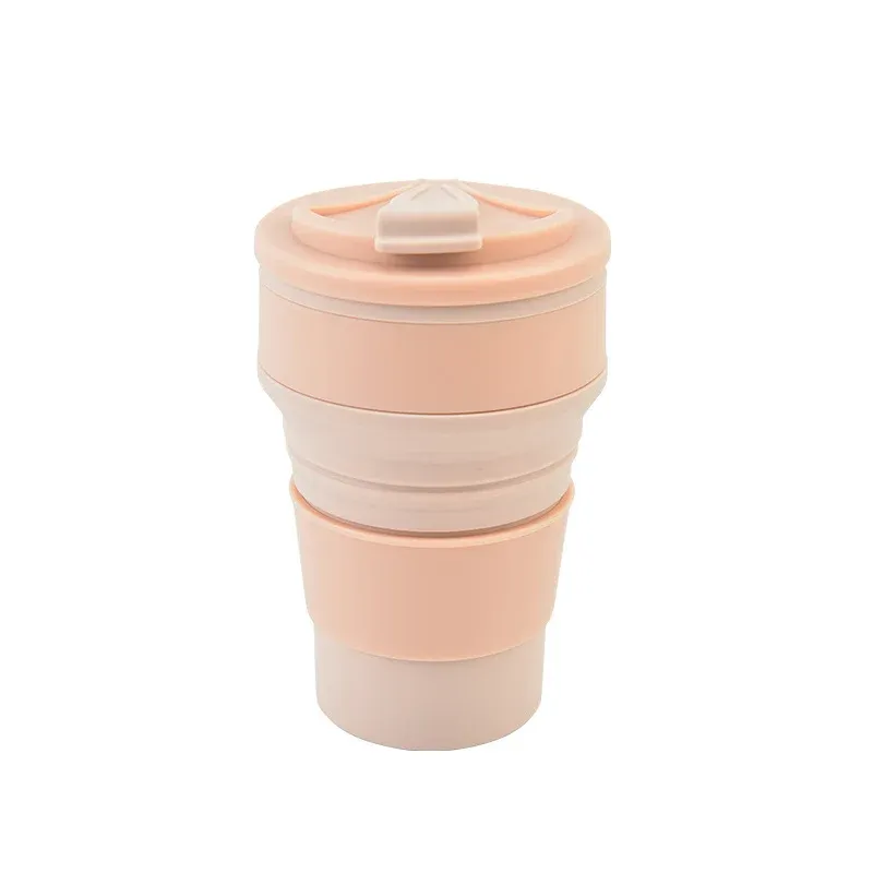 Tasse pliable en silicone 350 ml / 500 ml avec couvercle, idéale pour le café, le voyage et le plein air 9