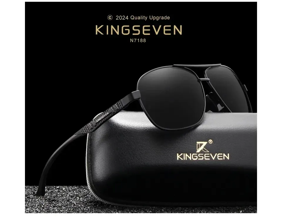 Lunettes de soleil KINGSEVEN en aluminium, vue principale