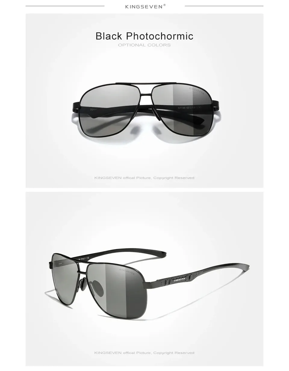 Lunettes KINGSEVEN, vue d'ensemble