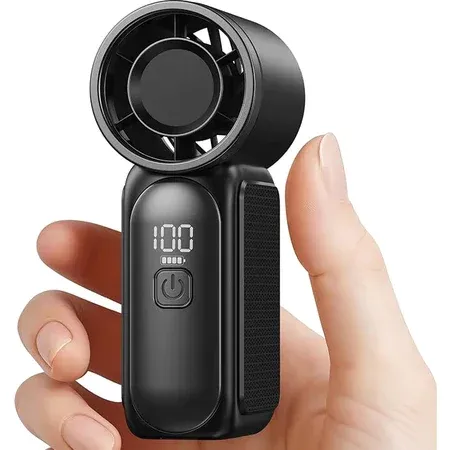Mini ventilateur portatif 3600 mAh, ventilateur de poche haute vitesse pour voyages en plein air 12