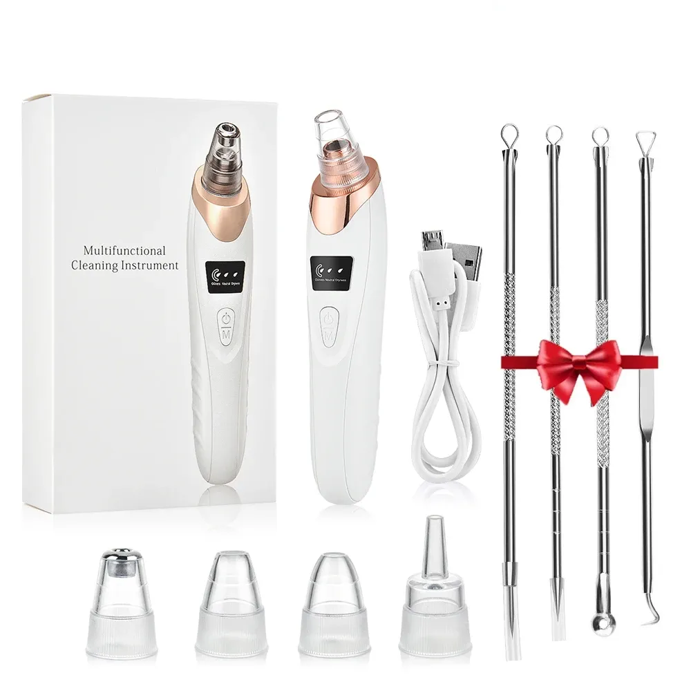 Aspirateur électrique à ultrasons pour points noirs et pores du visage, kit de soins de la peau 10