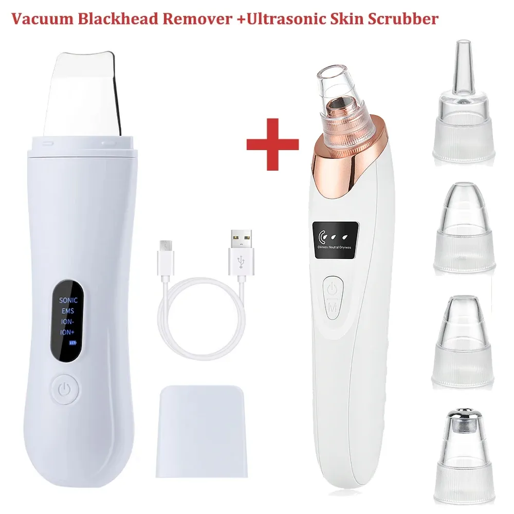 Aspirateur électrique à ultrasons pour points noirs et pores du visage, kit de soins de la peau 7