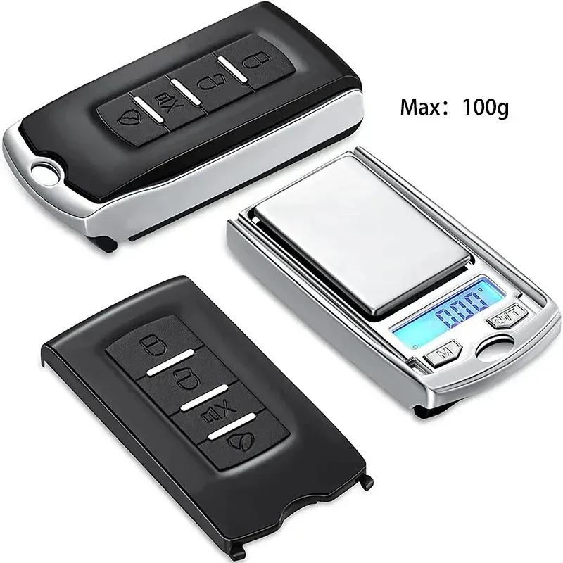 Balance électronique de poche numérique avec écran LCD, design porte-clés, précision 0,01 g, capacité 200 g 7