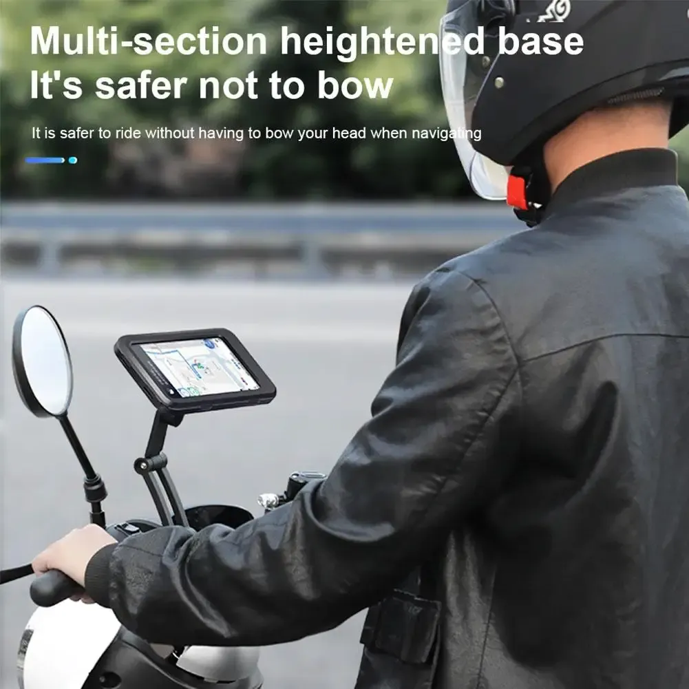 Support de téléphone étanche pour moto et vélo, rotatif à 360°, réglable et universel 3