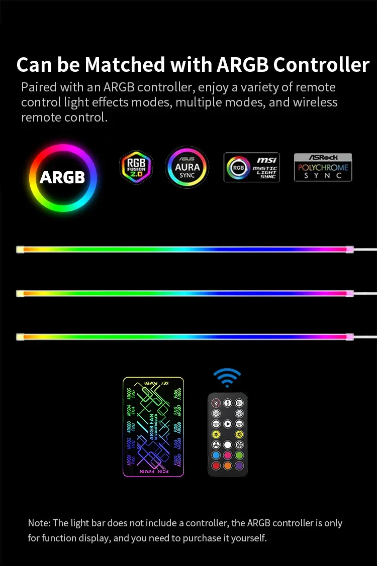 Ambiance lumineuse colorée dans un boîtier de PC