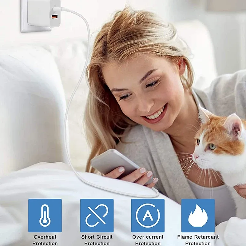 Chargeur USB-C rapide, finition et détails