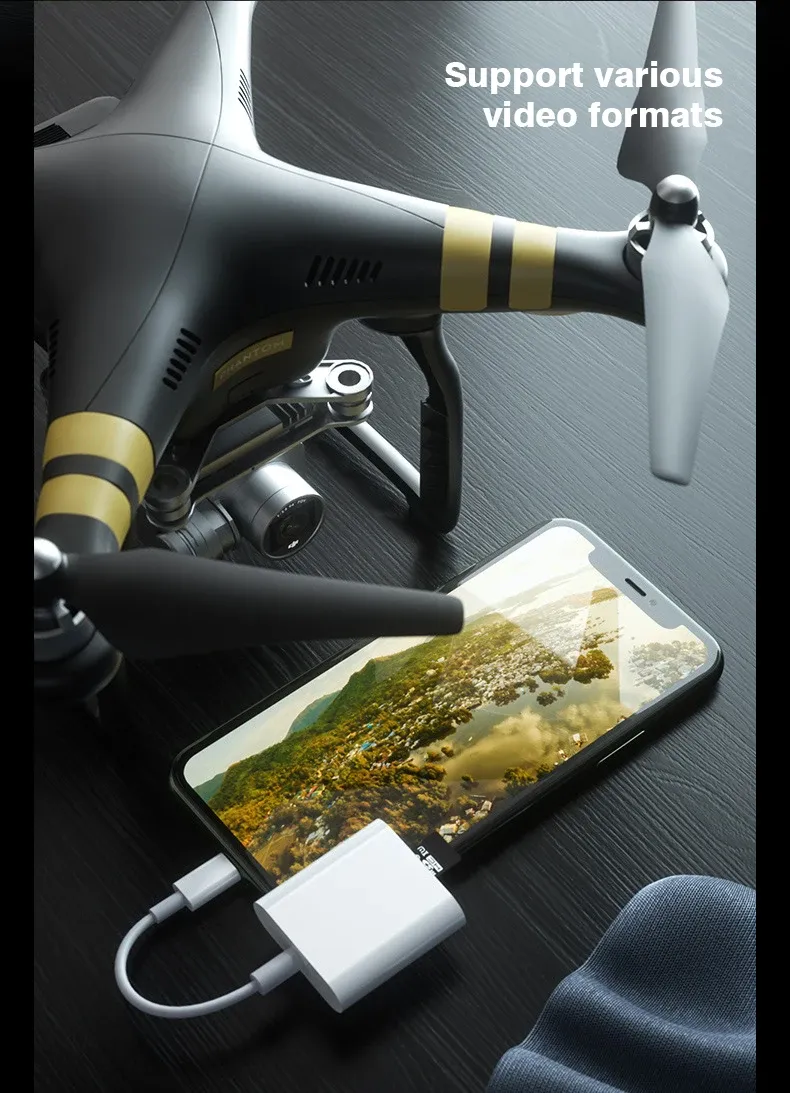 Lecteur de carte 2 en 1 dans son environnement