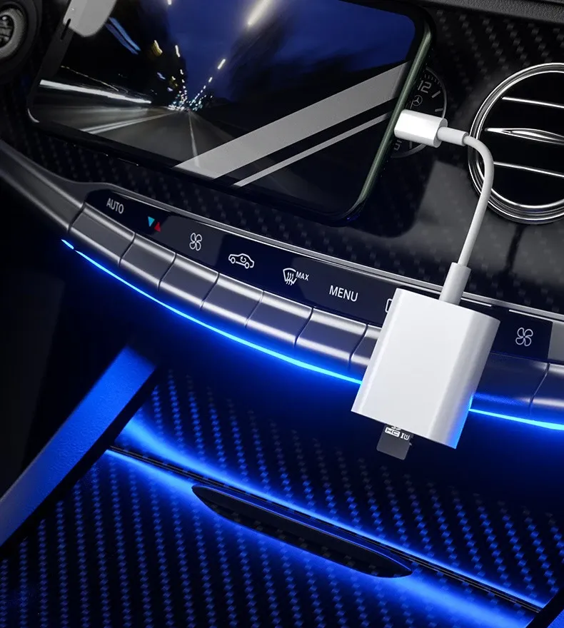 Lecteur de carte 2 en 1 finition premium