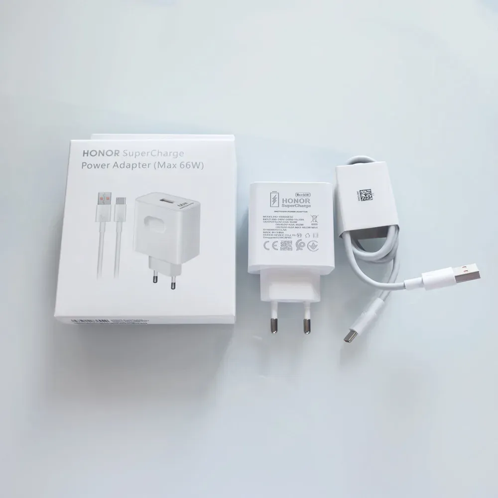 The source title is already in French, so it needs only light cleanup for a professional e-commerce listing, with the spammy-looking list of model numbers trimmed.

HONOR Chargeur d'origine 66W, adaptateur mural rapide EU/US, câble USB 6A – compatible Honor 60, 90, 80 Pro, X9C, Magic 7 Lite, Vs3, V3, Vs2 2