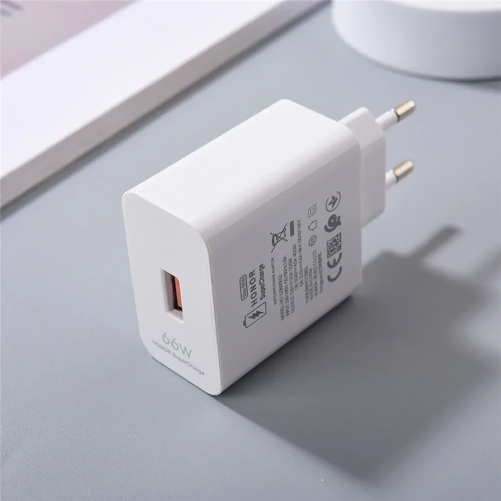 The source title is already in French, so it needs only light cleanup for a professional e-commerce listing, with the spammy-looking list of model numbers trimmed.

HONOR Chargeur d'origine 66W, adaptateur mural rapide EU/US, câble USB 6A – compatible Honor 60, 90, 80 Pro, X9C, Magic 7 Lite, Vs3, V3, Vs2 3