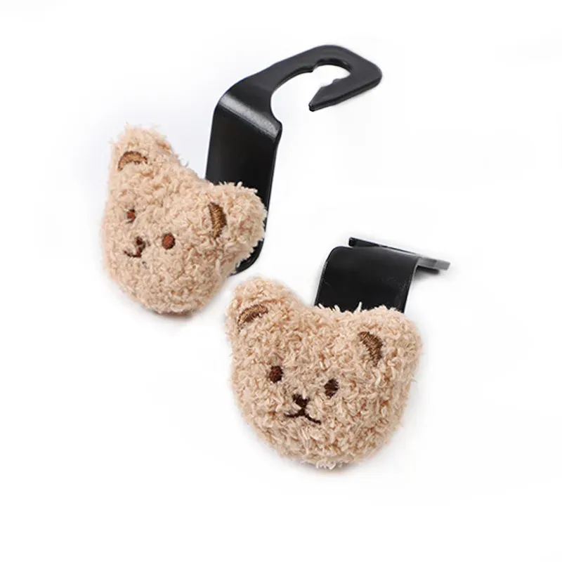 Crochets de rangement pour siège auto en forme d'ours mignon, lot de 2 6
