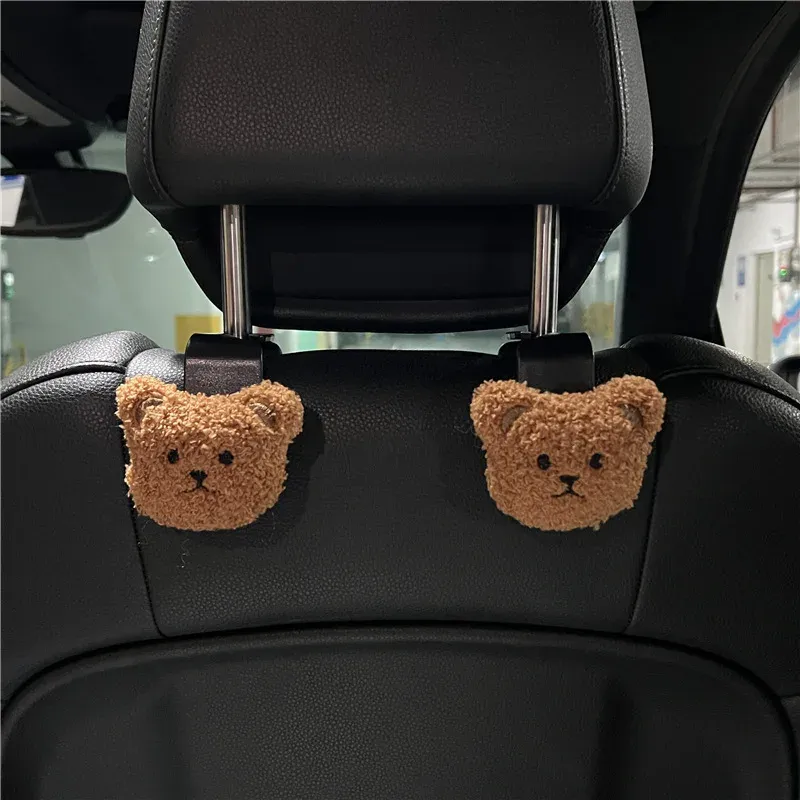 Crochets de rangement pour siège auto en forme d'ours mignon, lot de 2 9