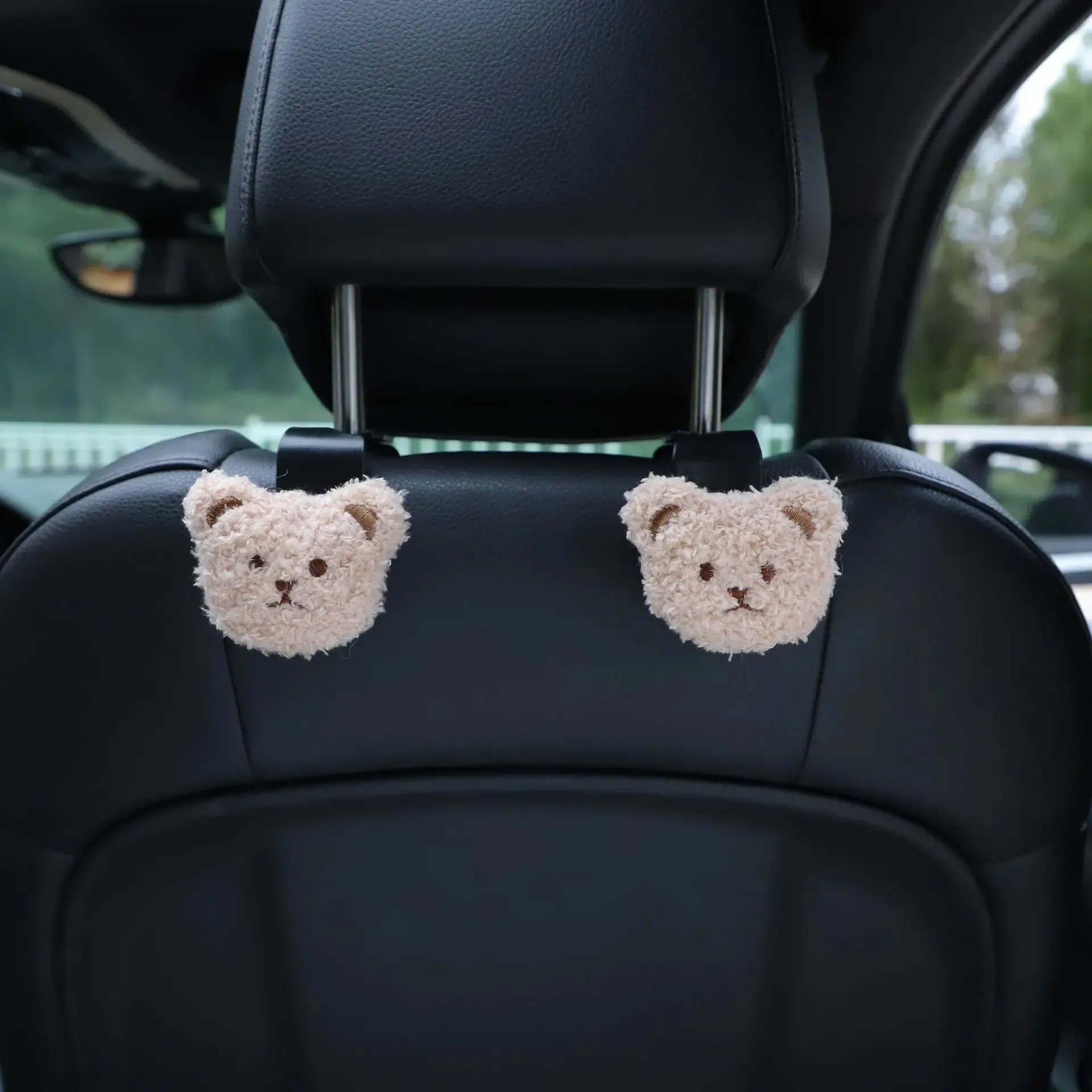 Crochets de rangement pour siège auto en forme d'ours mignon, lot de 2 10