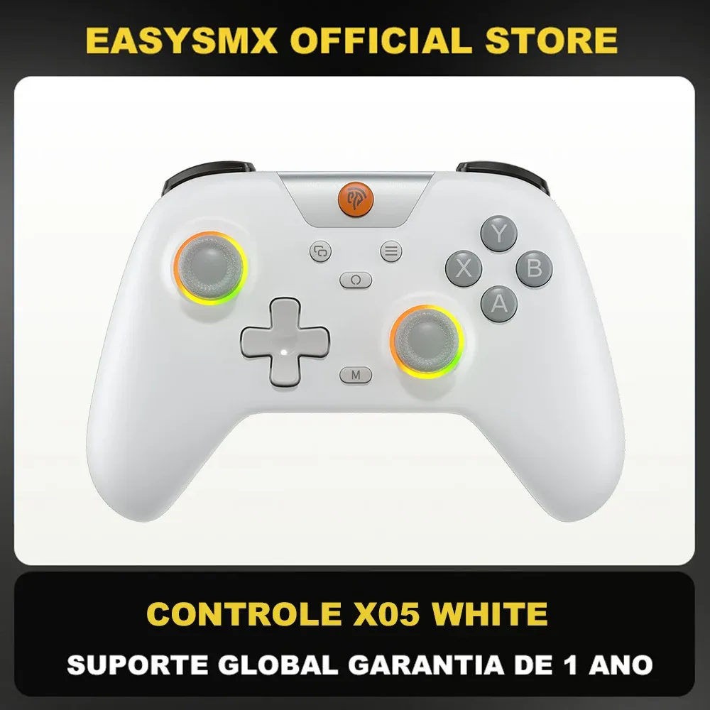 Manette de jeu sans fil EasySMX X05 – Contrôleur Bluetooth pour PC, smartphone, Switch et Steam, lumière RGB, effet Hall - Image 1
