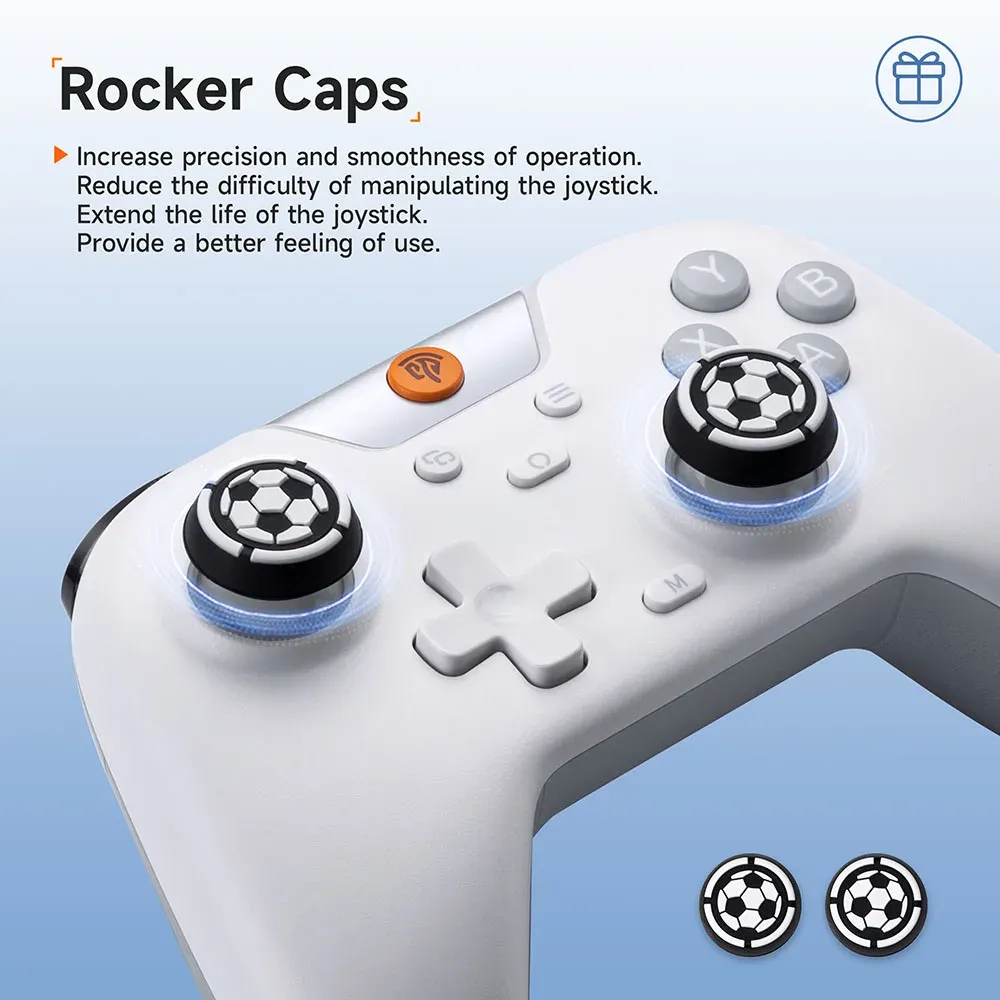 Manette de jeu sans fil EasySMX X05 – Contrôleur Bluetooth pour PC, smartphone, Switch et Steam, lumière RGB, effet Hall 5
