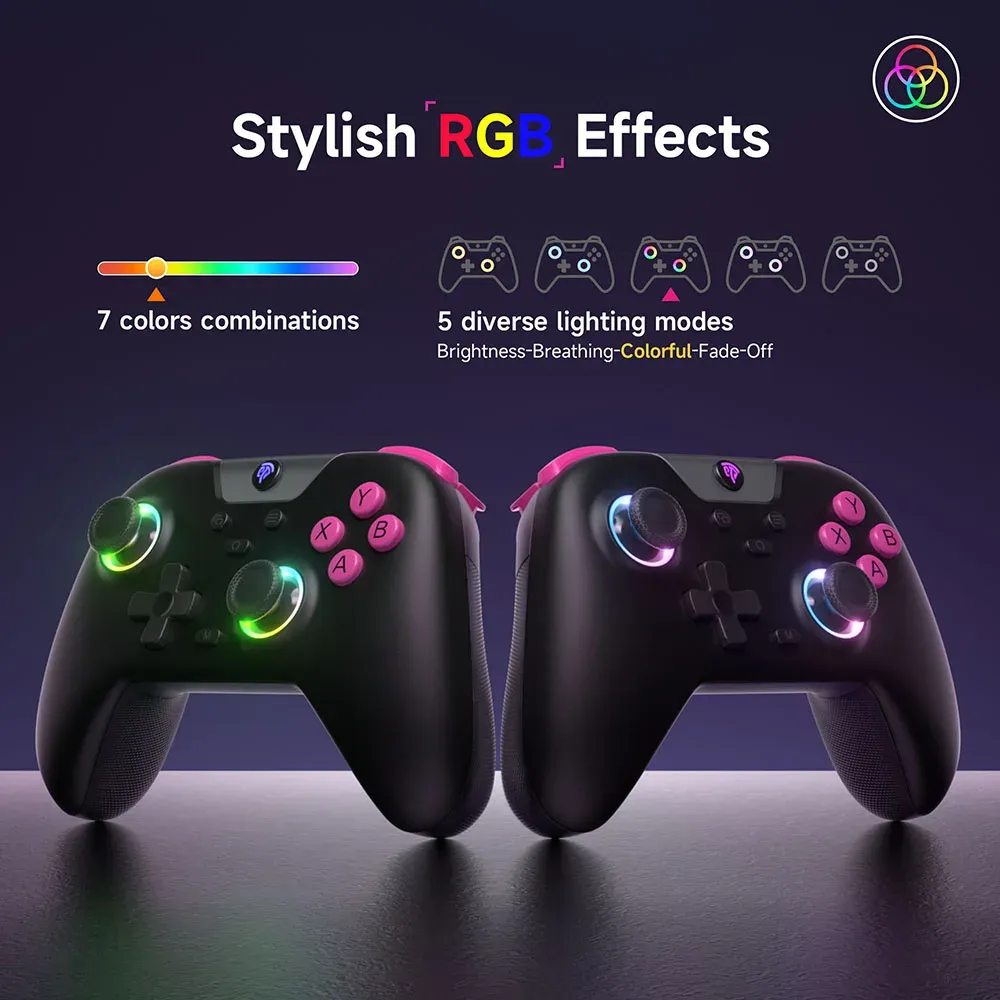 Réglage de la lumière RVB de la manette EasySMX X05