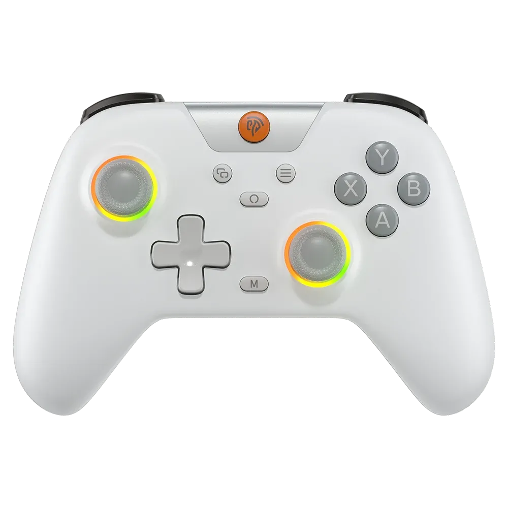 Manette de jeu sans fil EasySMX X05 – Contrôleur Bluetooth pour PC, smartphone, Switch et Steam, lumière RGB, effet Hall 8