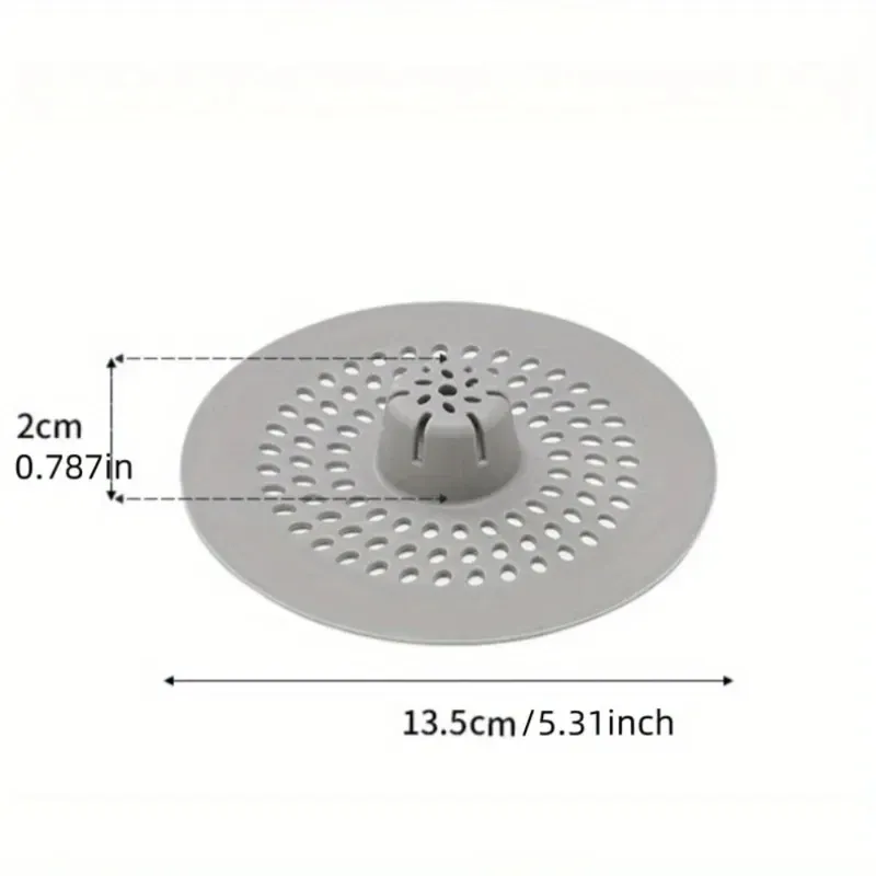 Filtre de vidange en silicone anti-cheveux pour douche, évier et baignoire, facile à nettoyer 3