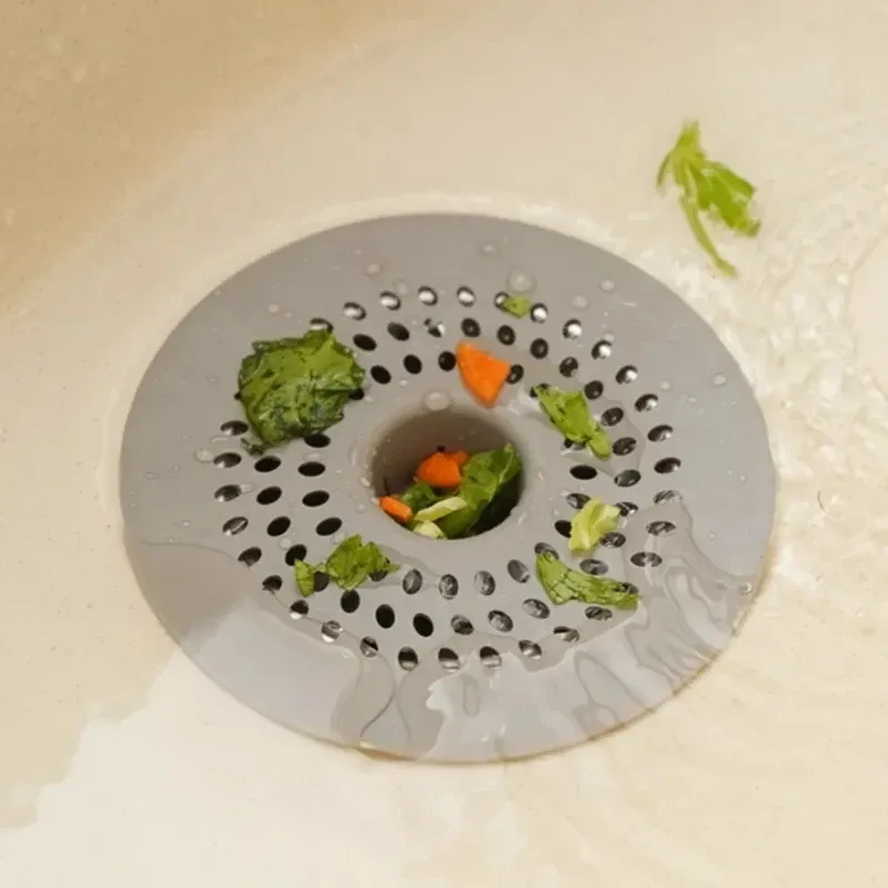 Filtre de vidange en silicone anti-cheveux pour douche, évier et baignoire, facile à nettoyer 5