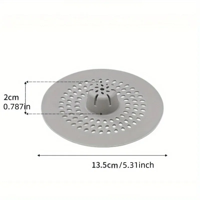 Filtre de vidange en silicone anti-cheveux antidérapant