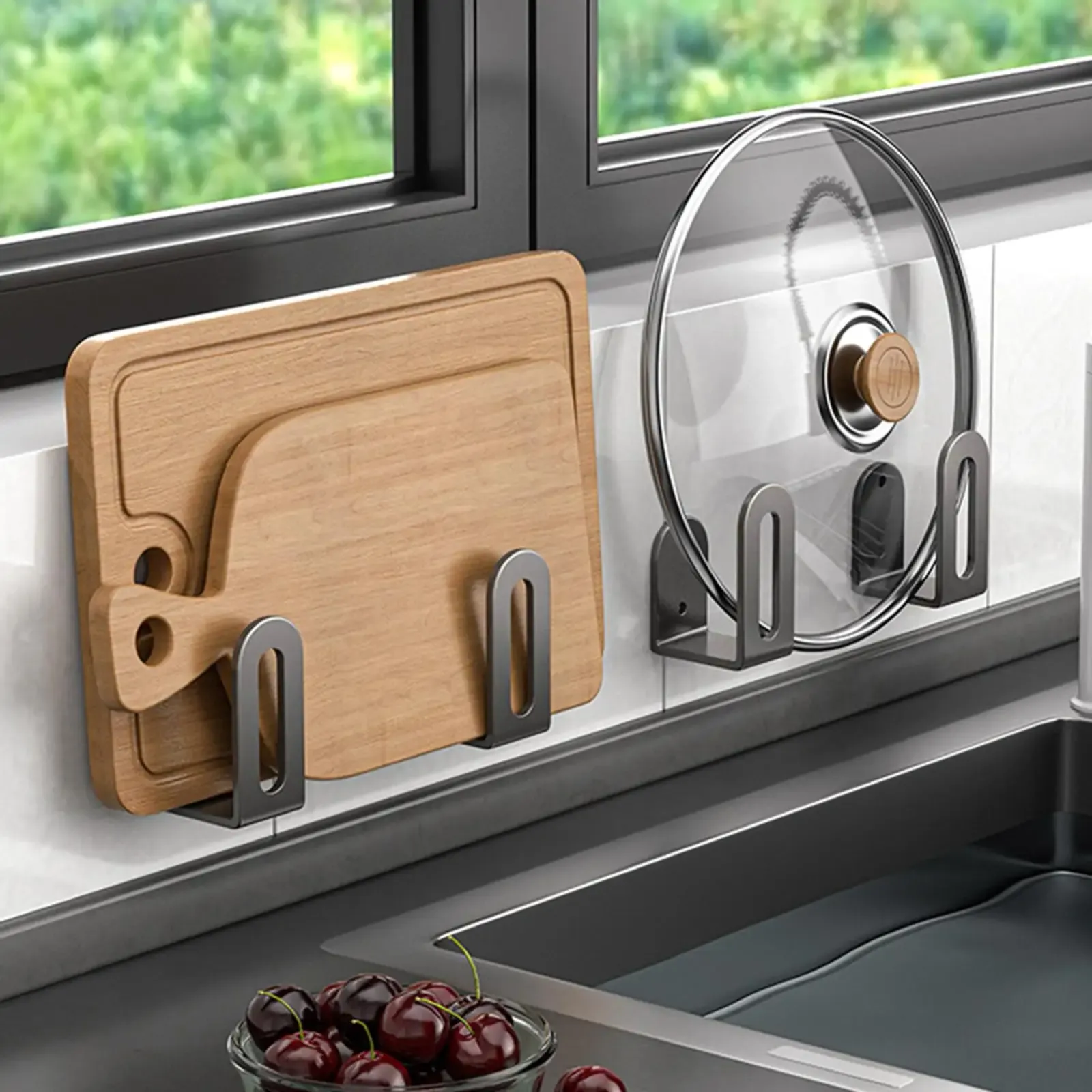 Étagère de rangement murale de cuisine