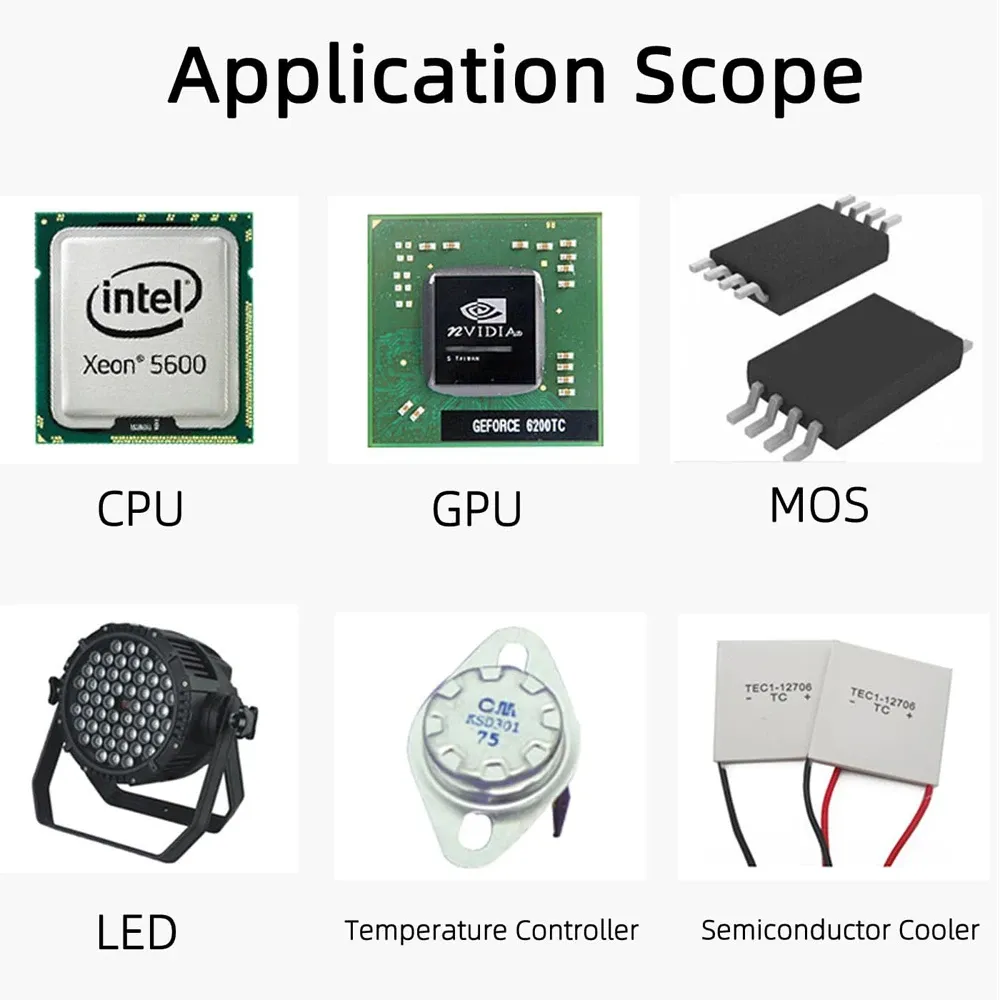 Pâte thermique GD-2 conductrice en silicone (7 g / 15 g / 30 g) pour processeur CPU et GPU 4
