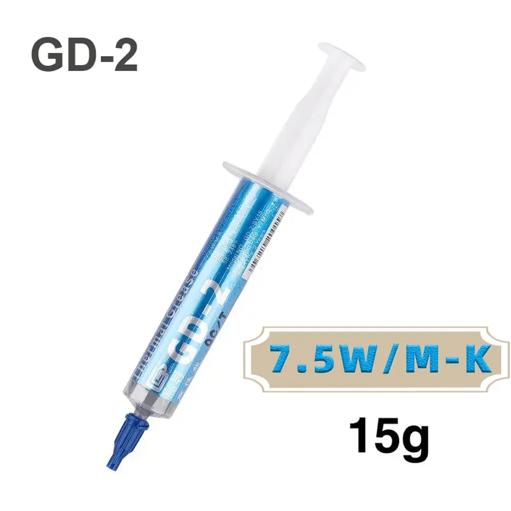 Pâte thermique GD-2 conductrice en silicone (7 g / 15 g / 30 g) pour processeur CPU et GPU 7