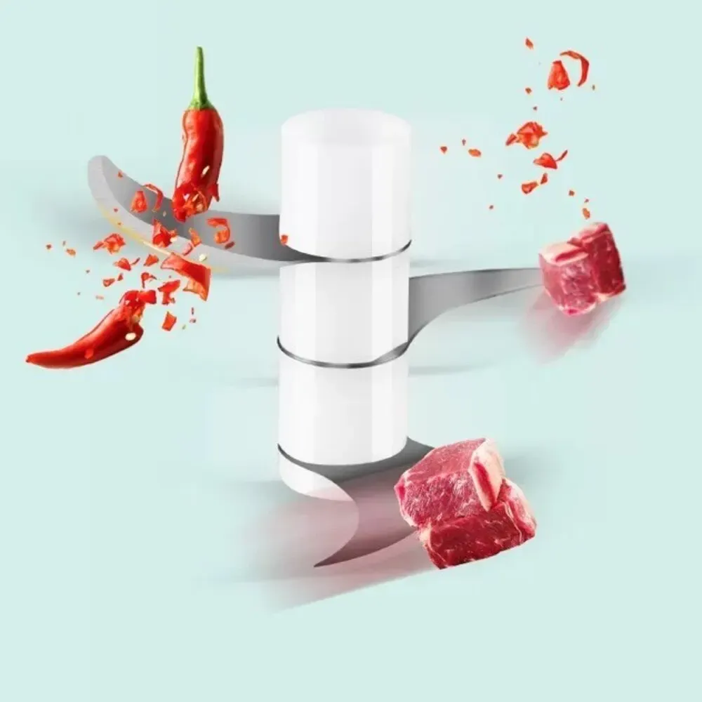 Hachoir électrique portable à ail multifonction, mini robot USB rechargeable pour ail, légumes et viande 5