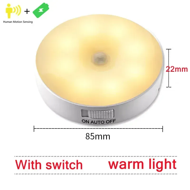 Veilleuse LED à détecteur de mouvement rechargeable par USB, idéale pour la cuisine, la chambre et l'escalier 10
