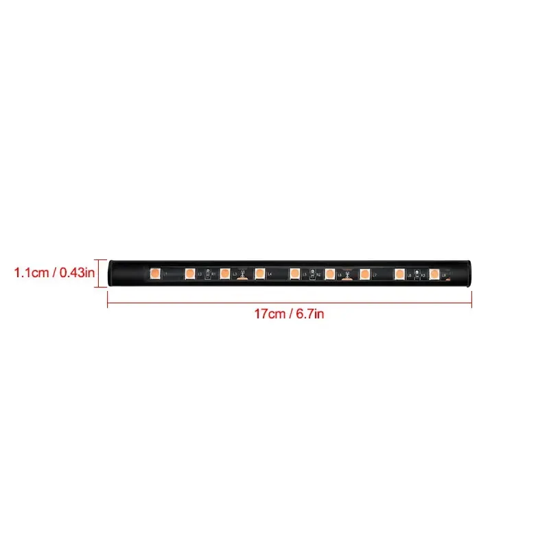 Bande LED d'ambiance pour habitacle de voiture, kit de rétroéclairage USB 5 V, lampe néon décorative 6