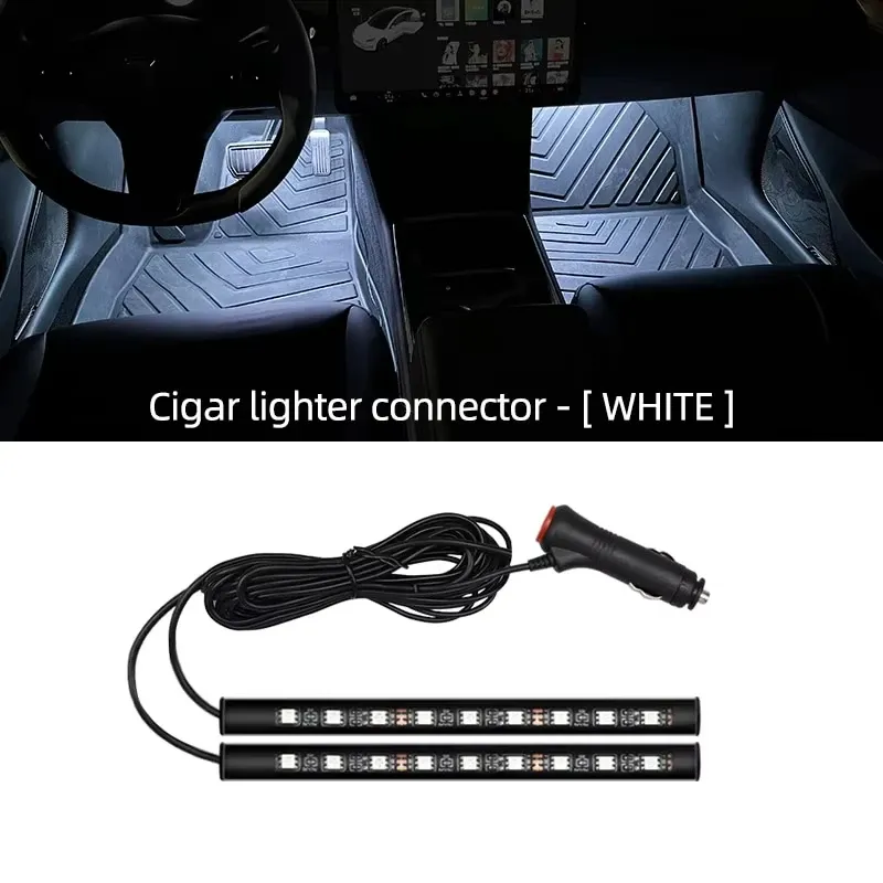 Bande LED d'ambiance pour habitacle de voiture, kit de rétroéclairage USB 5 V, lampe néon décorative 13