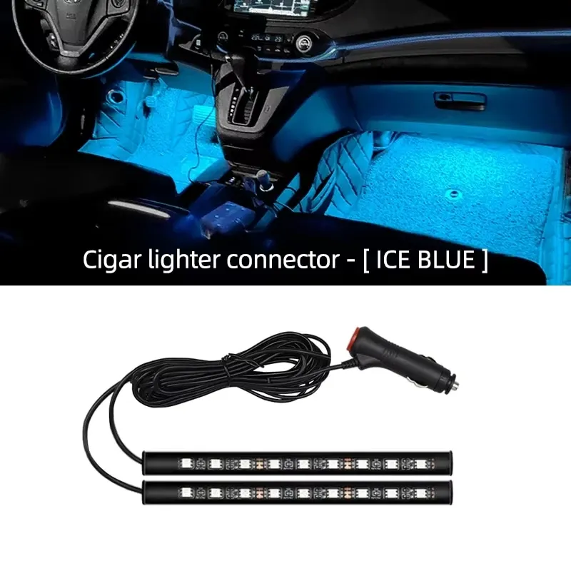 Bande LED d'ambiance pour habitacle de voiture, kit de rétroéclairage USB 5 V, lampe néon décorative 15