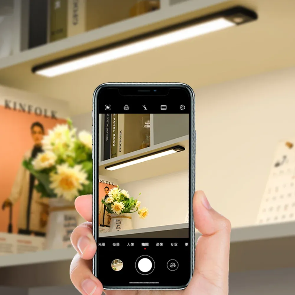 Barre lumineuse LED à détection de mouvement rechargeable par USB, idéale pour la cuisine et la garde-robe – 30 cm, 40 cm, 50 cm 2