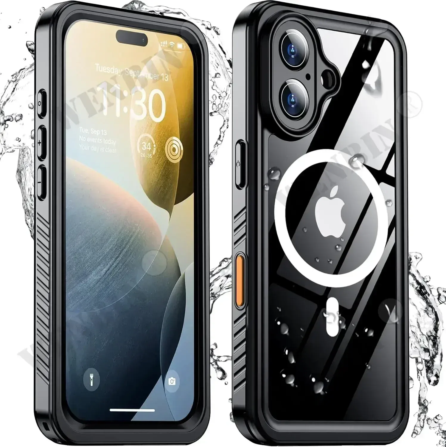 Étui étanche IP68 pour iPhone 18, 17, 16 Pro Max et Plus, coque de protection intégrale pour la natation et la plongée, compatible MagSafe 7