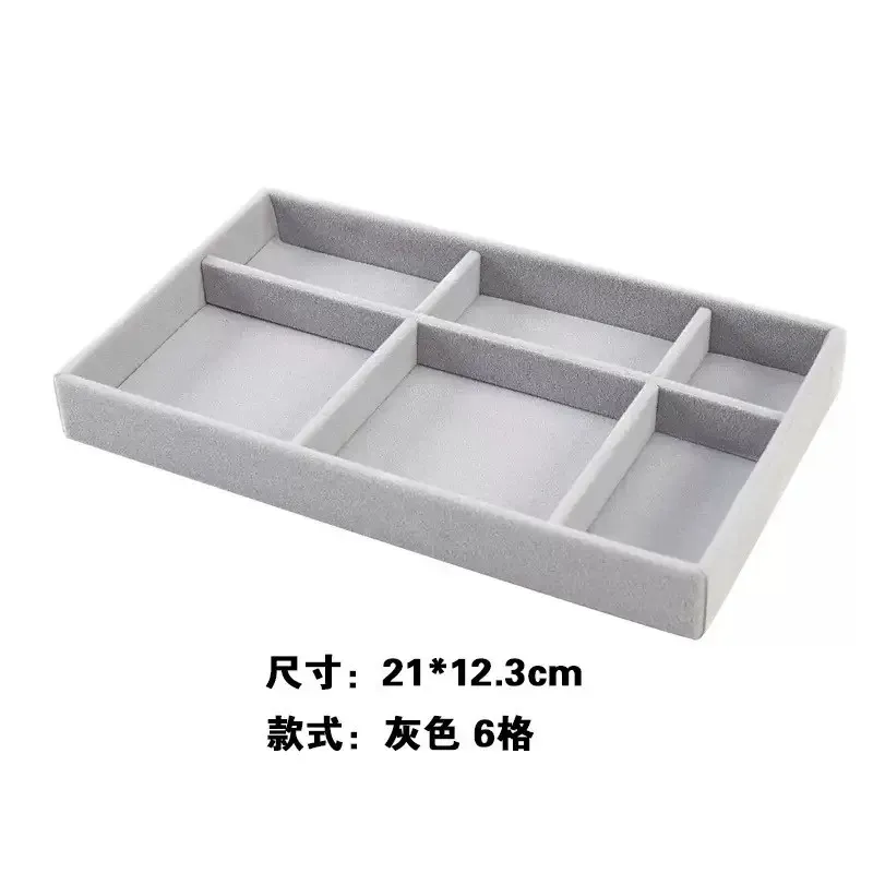 Écrin de rangement portable en velours pour bijoux, présentoir empilable pour bagues, boucles d'oreilles et colliers 14