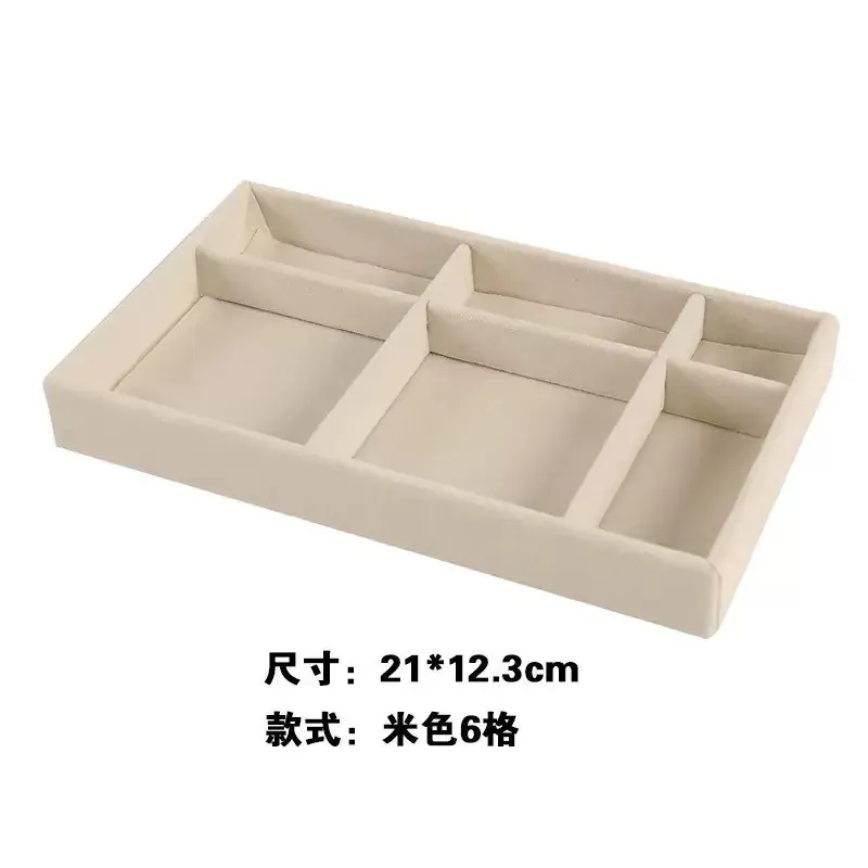 Écrin de rangement portable en velours pour bijoux, présentoir empilable pour bagues, boucles d'oreilles et colliers 7